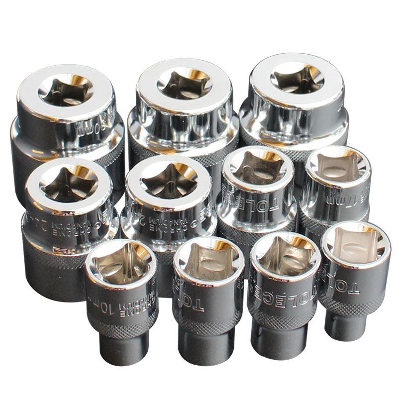 六角套筒头子8-32mm棘轮扳手汽车修理工具12.5mm大飞1/2包邮