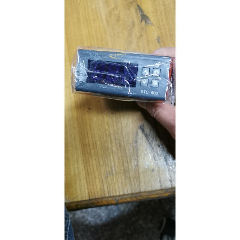 。STC500微电脑温控器精创12V供电STC-500双传感器20A大电流STC-5