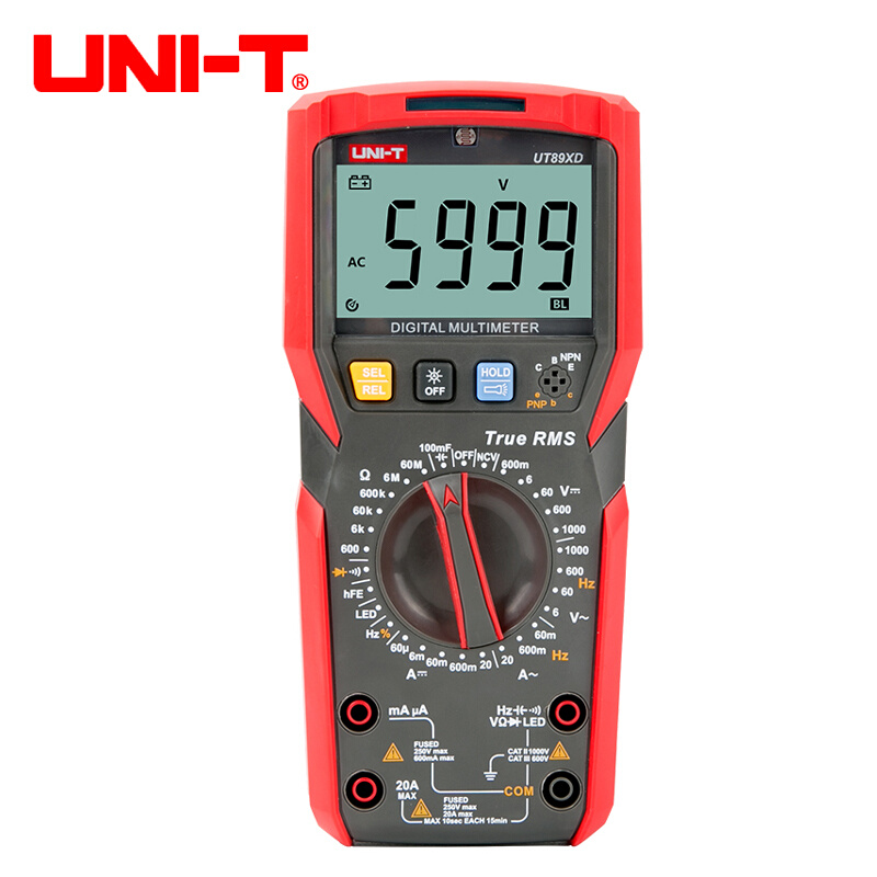 。优利德UT89X/XD/89XE真有效值数字万用表高精度防烧专业NCV万用