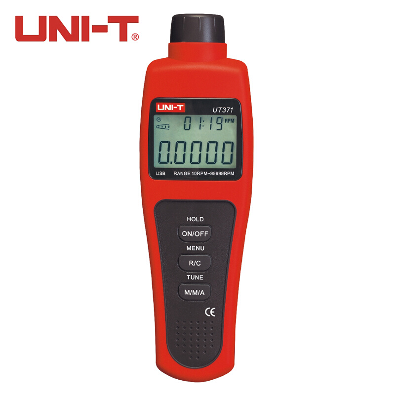 。优利德UT371/372/373转速表数显激光非接触电转速计马达测速仪