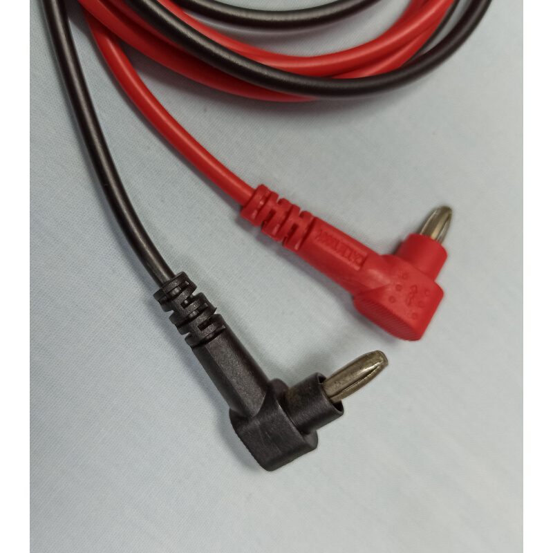 。连接线长1米线径4mm适用仪器仪表直流电源万用表连接线测量线夹