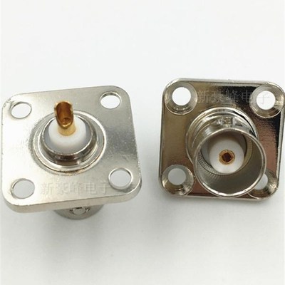 BNC-KF母座Q9小方板12.7*12.7焊接固定PCB面板视频设备监控连接头