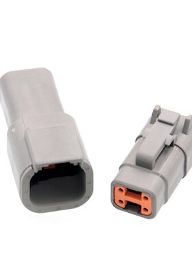 DTM06-2S德驰型连接器公母接插件速插接头防水DTM06-8SDTM04-12P