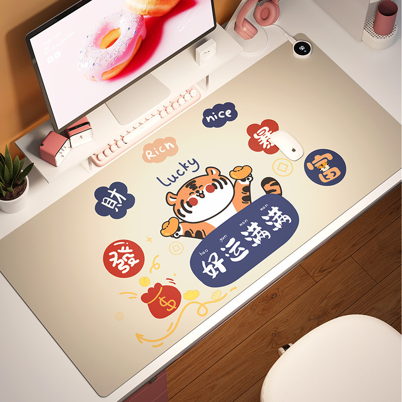 加热鼠标垫超大电发热冬天暖桌垫办公室电脑学生书桌面写字暖手垫