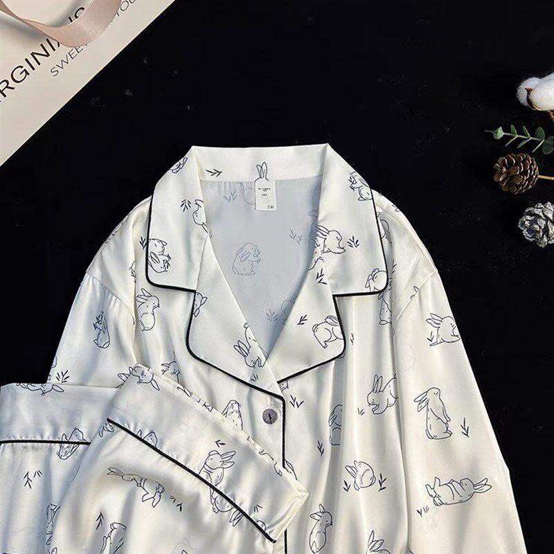 可爱小兔子冰丝睡衣女生日礼物送闺蜜日常高级感送妈妈实用礼盒装