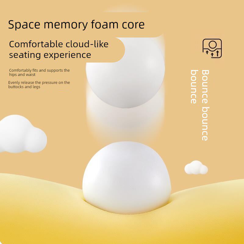 记忆棉坐垫办公室椅子椅垫久坐学生教室专用屁股垫板凳子夏季凉垫