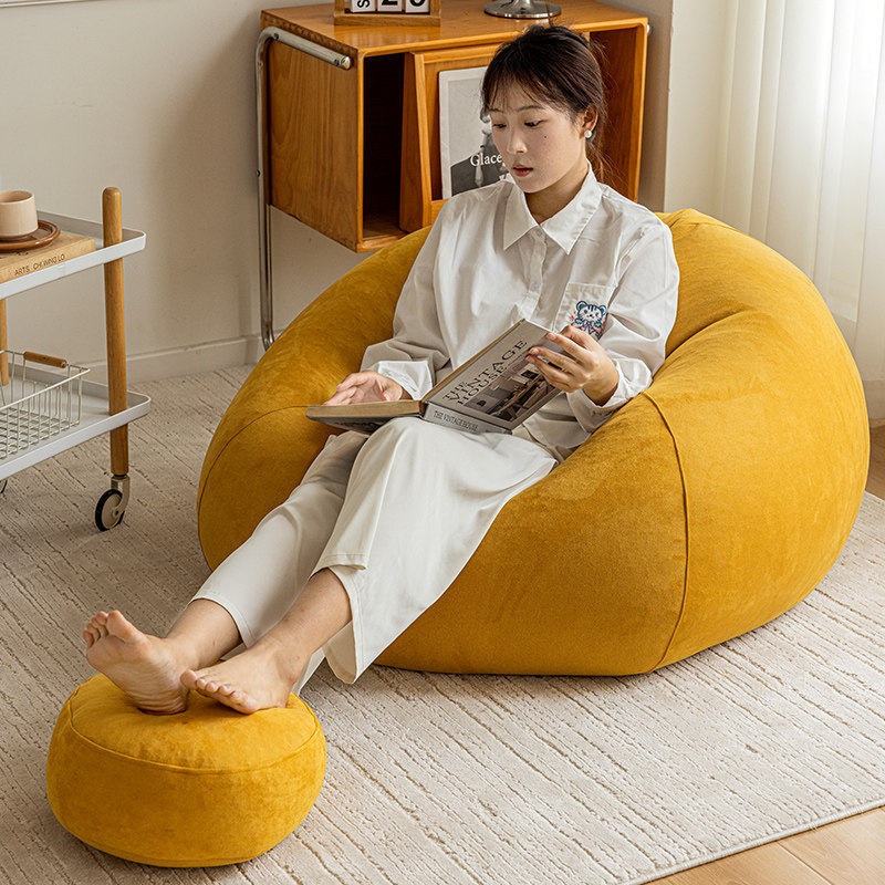 窝窝懒人沙发豆袋单人EPP颗粒可躺可睡网红榻榻米卧室阳台懒人椅,住宅家具,懒人沙发,淘宝优惠券,粉丝福利购,淘宝优惠卷