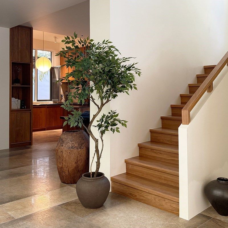 海虹雅林彷真绿植高级感客厅轻奢假榕树室内中古彷生落地盆栽摆件,家居饰品,仿真植物盆景,淘宝优惠券,粉丝福利购,淘宝优惠卷