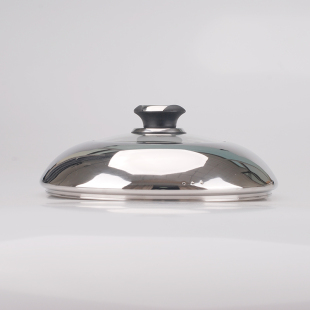 34CM蒸锅炒锅盖 通用爱仕达可视不锈钢组合钢化玻璃盖26