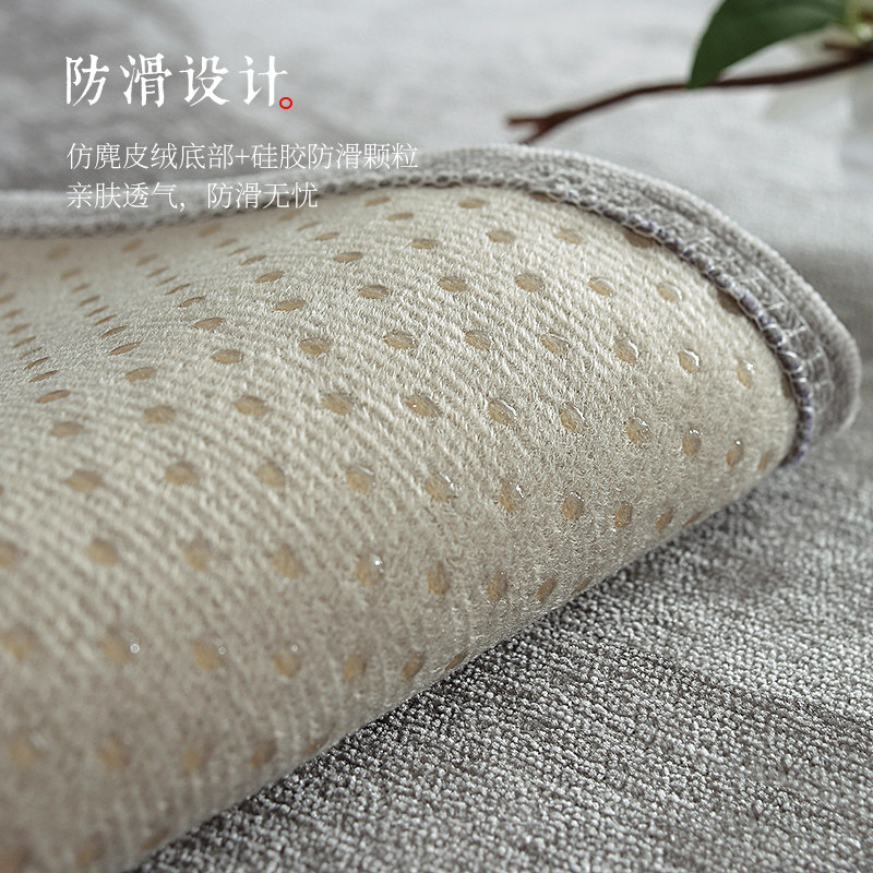 新中式四季通用防滑简约现代红木实木沙发垫套罩巾扶手靠背垫盖布