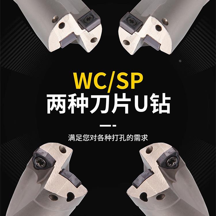 德国U钻刀杆3倍暴力钻数控车床用u刀柄打深孔喷水快速钻WC32-40.8