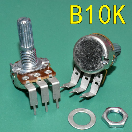 。WH148型 单联3脚B10KB50KB100K 大弯三脚音量调节电位器 功放音