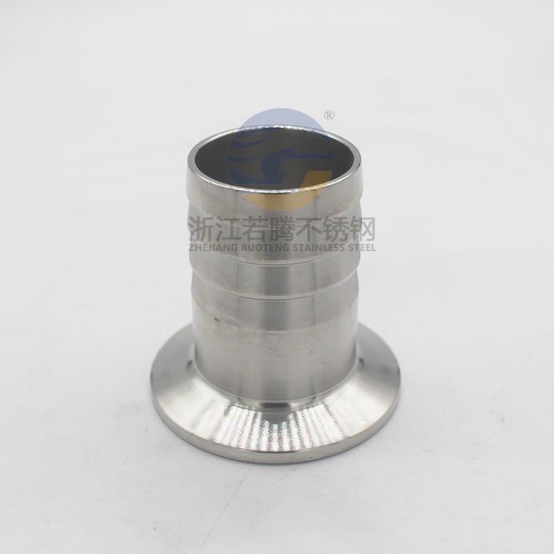 304不锈钢卫生食品级快装皮接头宝塔软皮管卡箍式卡盘卡箍卡扣式