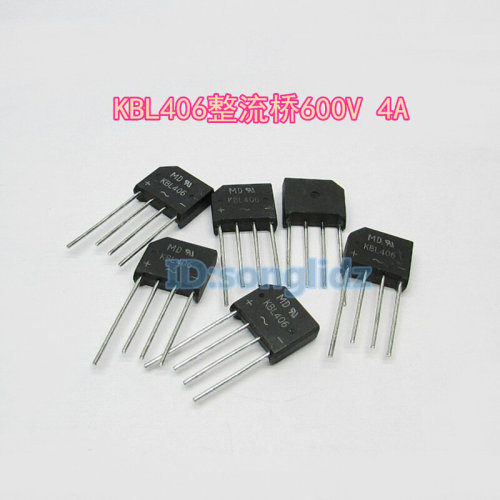 。全新扁桥 KBL406 4A600V 整流桥堆全桥 全新 SEP