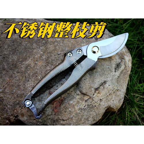 不锈钢修枝粗枝剪园艺花艺剪刀整枝花枝剪树枝采摘神器摘水果工具