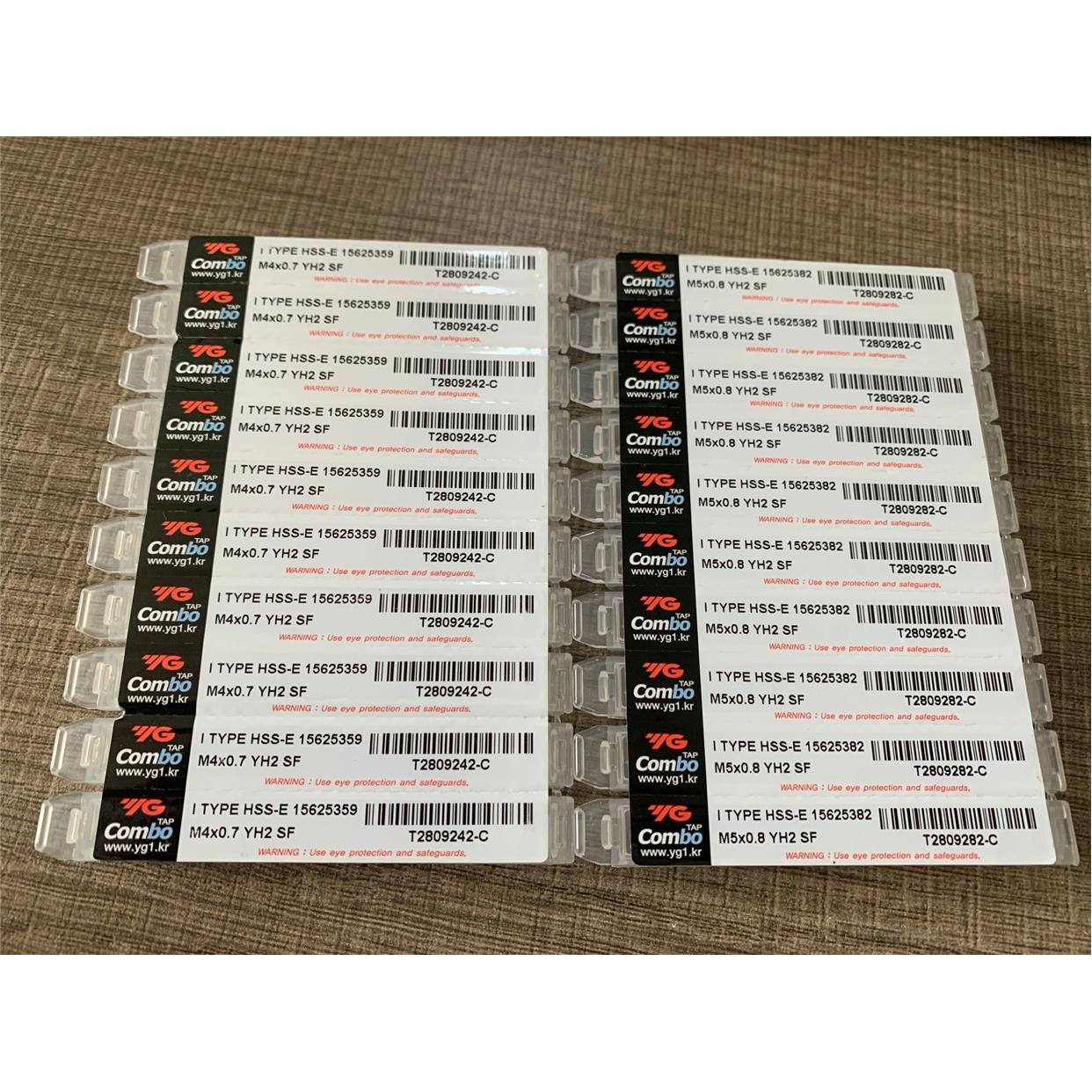 韩国进口YG机用不锈钢铜铁铝用螺旋丝攻M2M3M4M5M6810m12先端丝锥