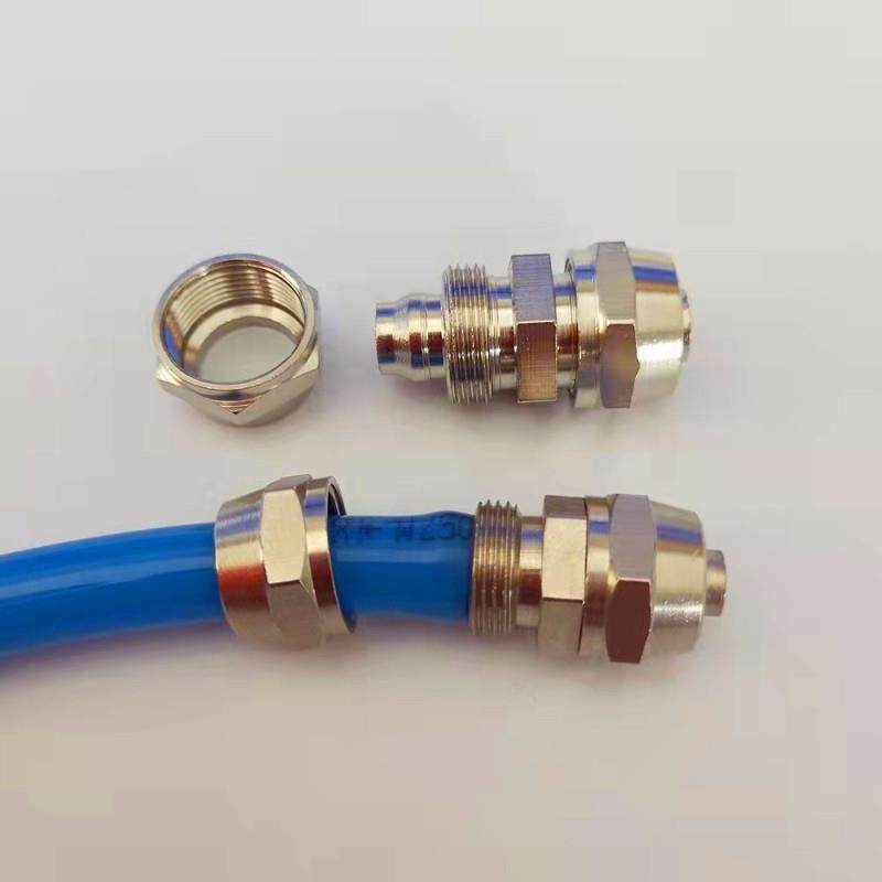 气动气管接头 铜快拧直接公制M5M6M8M10M12M14M16-4 6 8 10 12MM