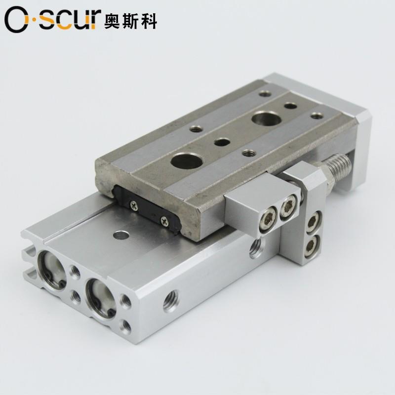 精密滑台气缸MXQ8L/HLQ6/8/12/16/20/25-10/20/30/40/50/75AS BS