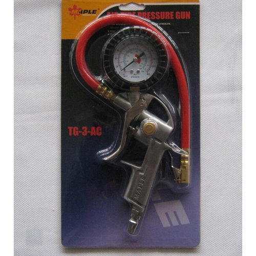 。台湾枫叶胎压枪/带表打气枪/充气表/量胎压/吹尘枪