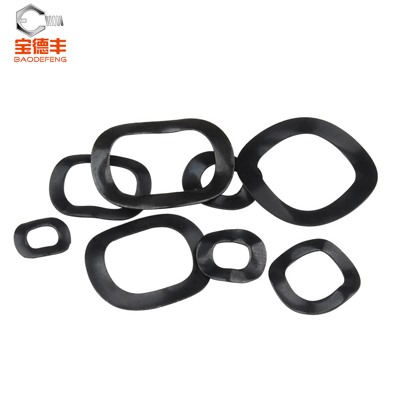 。304不锈钢波型垫片三波峰垫圈 铁黑波形垫片波浪弹簧垫圈M3M4-M