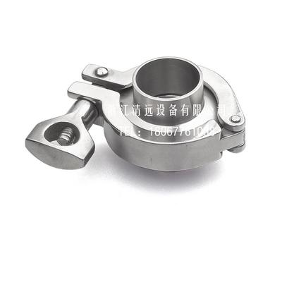 304卫生级快装卡箍套装/不锈钢接头卡盘抱箍快接端头精铸卡扣管夹
