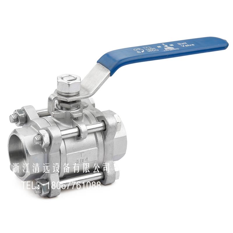 316不锈钢3片式球阀304三片式3pc承插焊Q61F-16-64P【重型加厚】