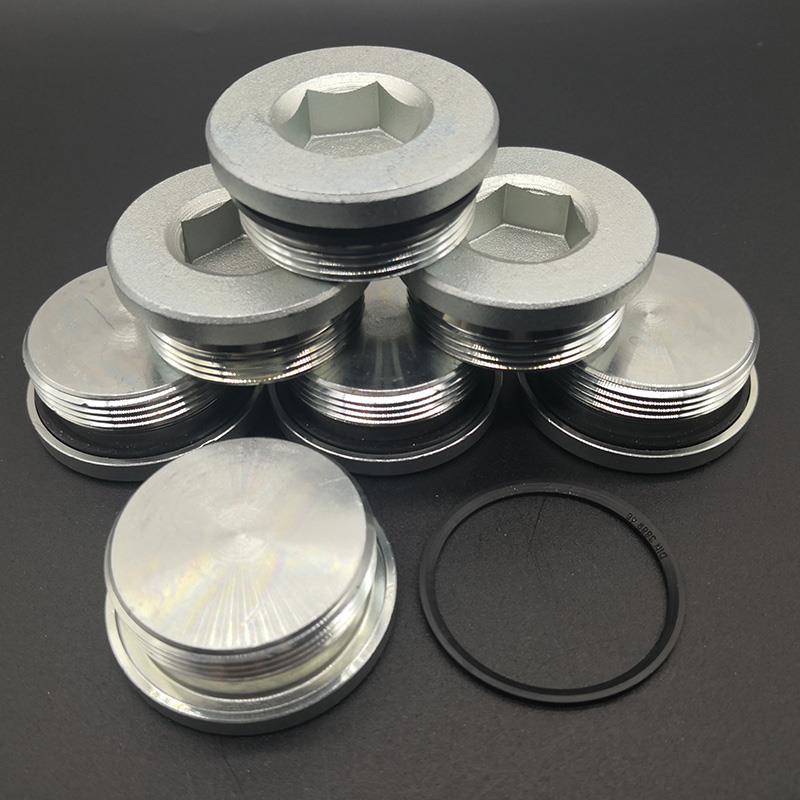 ED圈丝堵304不锈钢内六角密封堵头管堵油塞白锌闷头止付螺丝喉塞