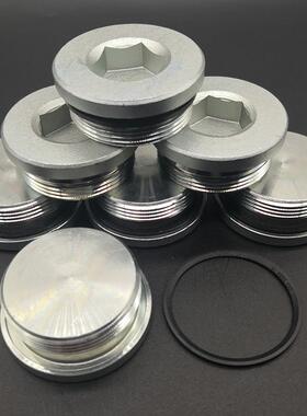 ED圈丝堵304不锈钢内六角密封堵头管堵油塞白锌闷头止付螺丝喉塞