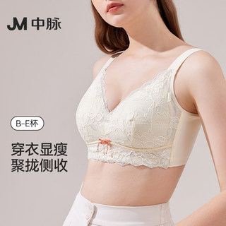 JM中脉调整型收副乳聚拢内衣女夏季防下垂大胸显小薄款美背文胸罩