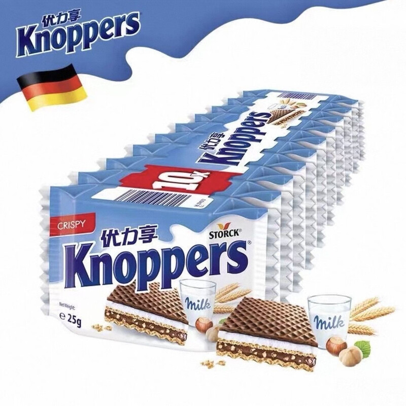 knoppers牛奶榛子巧克力夹心