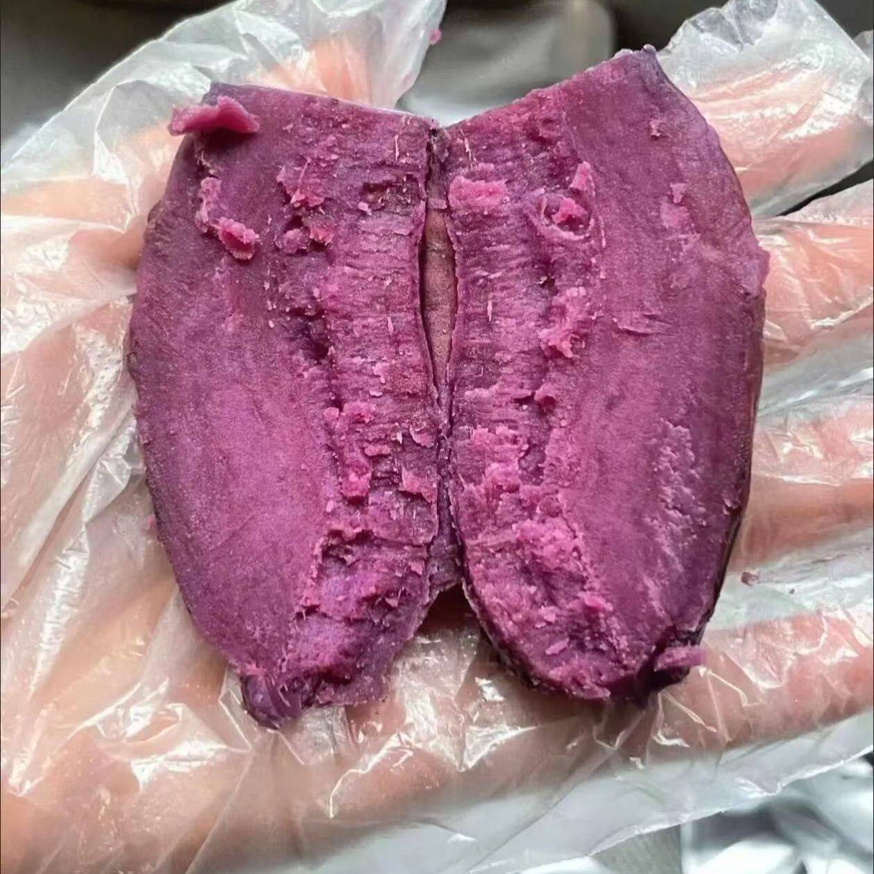 0脂肪即食紫薯大个蜜薯冰烤香甜轻食大学生代餐早餐整箱