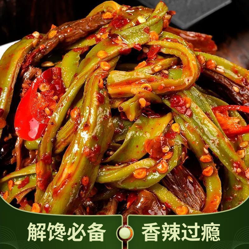 正宗贡菜鹿菇香辣嘎嘣脆 开袋即食下饭神器 低脂追剧佐酒小零食