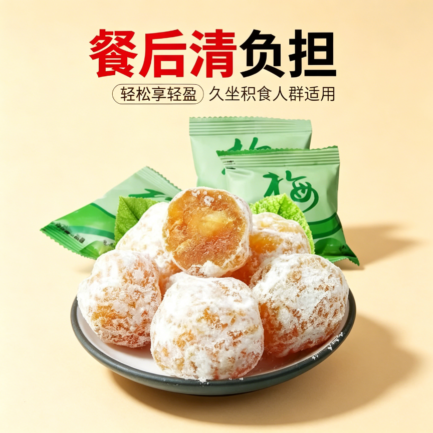 青梅酵素梅瘦减身肥燃脂解馋小零食加强版排油清肠排毒清净便携增刮油西梅专用排宿便女神乌梅子低热量减脂期孝健身净果低卡果脯