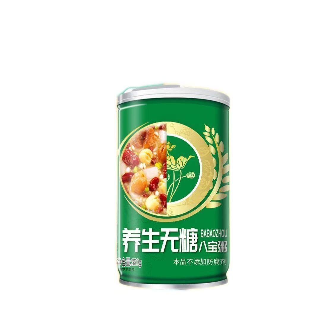 无糖八宝粥320g12罐早餐低卡速食糖尿人专用零食老年人无糖食品