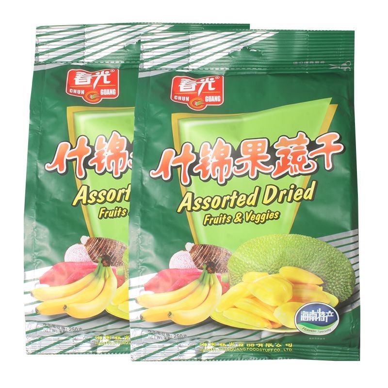 海南特产春光什锦果蔬干250g袋装热带水果干原果干休闲食品零食
