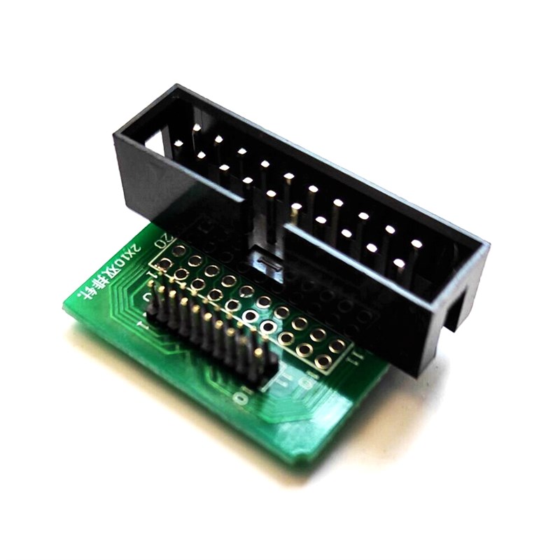 20P-2.54-2.0-1.27MM互转转接板2*10P双排针PCB 2.54MM转2.0/1.27