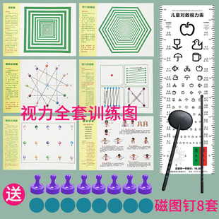 散光训练图儿童远视图视力眼肌运动表家用增视调节图远眺矫正图