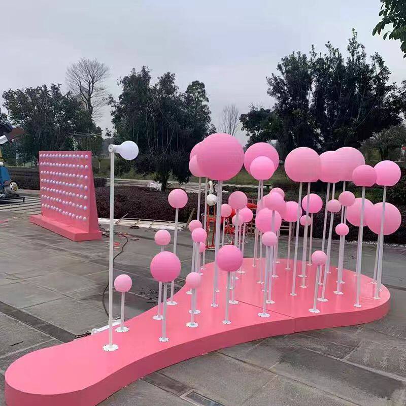 网红呼吸之光吹气泡泡灯led吹气呼吸之光七彩感应发光圆球亮化