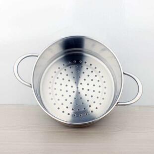 16182024厘米18/10不锈钢双耳蒸笼304蒸架蒸格蒸屉出口标