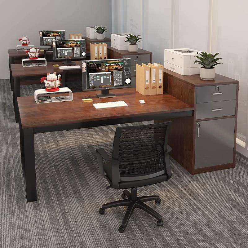 办公桌员工位家用书桌简约现代办公室桌椅组合职员工作台电脑桌子