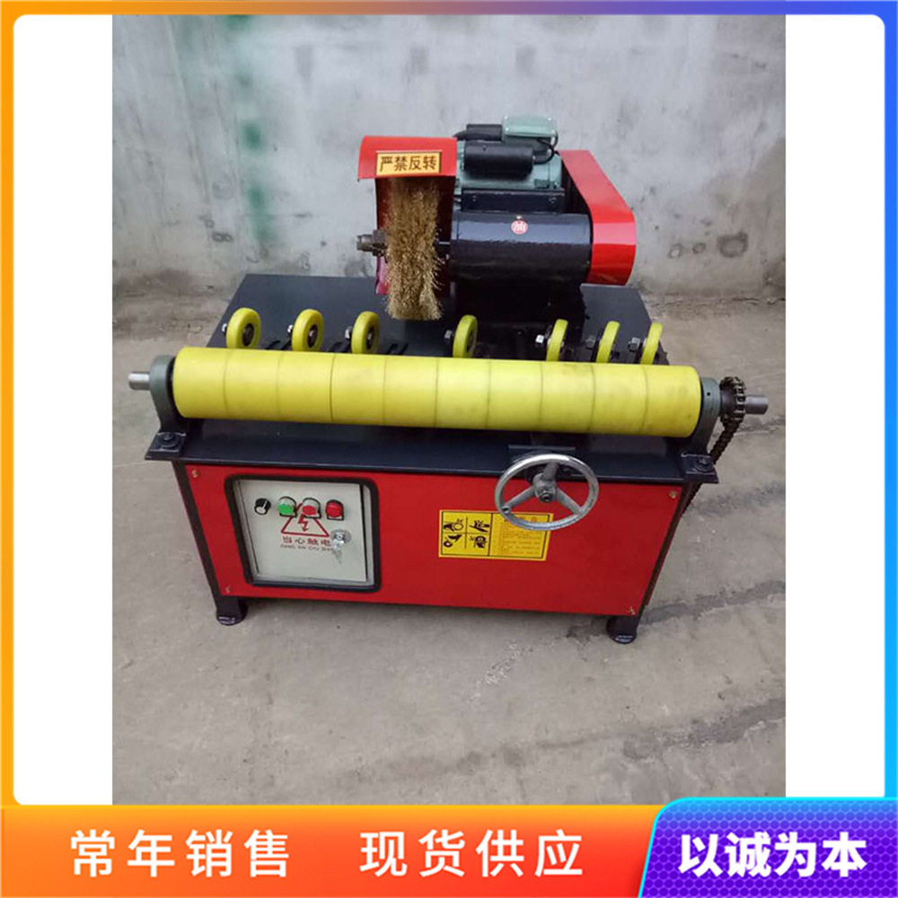车辆配件圆管除锈机 立式直管外圆抛光机 金属圆管压表面打磨机图片
