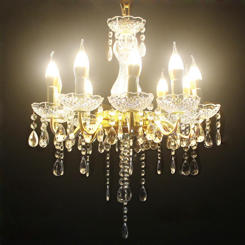 2023新款婚礼水晶铁艺电镀款吊灯舞台仪式亭装饰路引婚庆道具新品