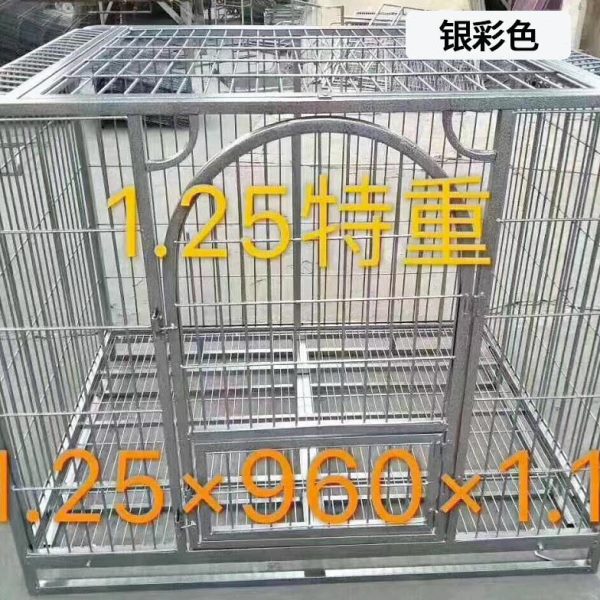 中型犬型带可折叠加粗宠物狗笼子大狗笼方管厕所分离别墅猫狗室内