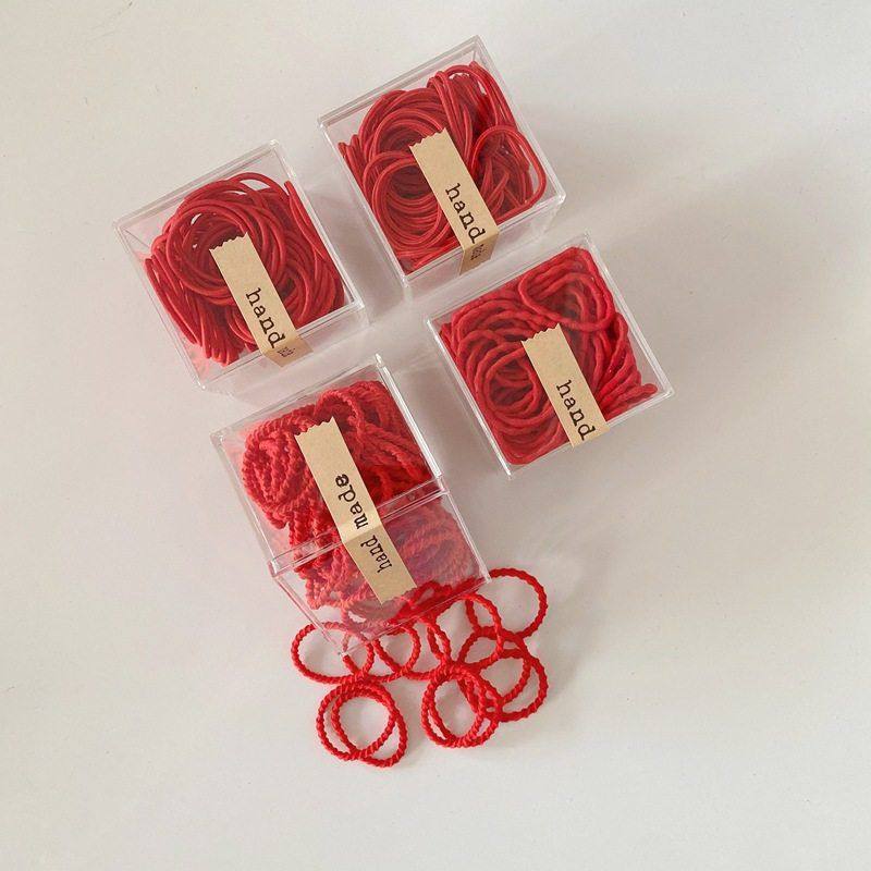 新年红色头绳盒装可爱发圈女童喜庆发圈小号婴幼儿发饰100根,童装/婴儿装/亲子装,发饰,淘宝优惠券,粉丝福利购,淘宝优惠卷