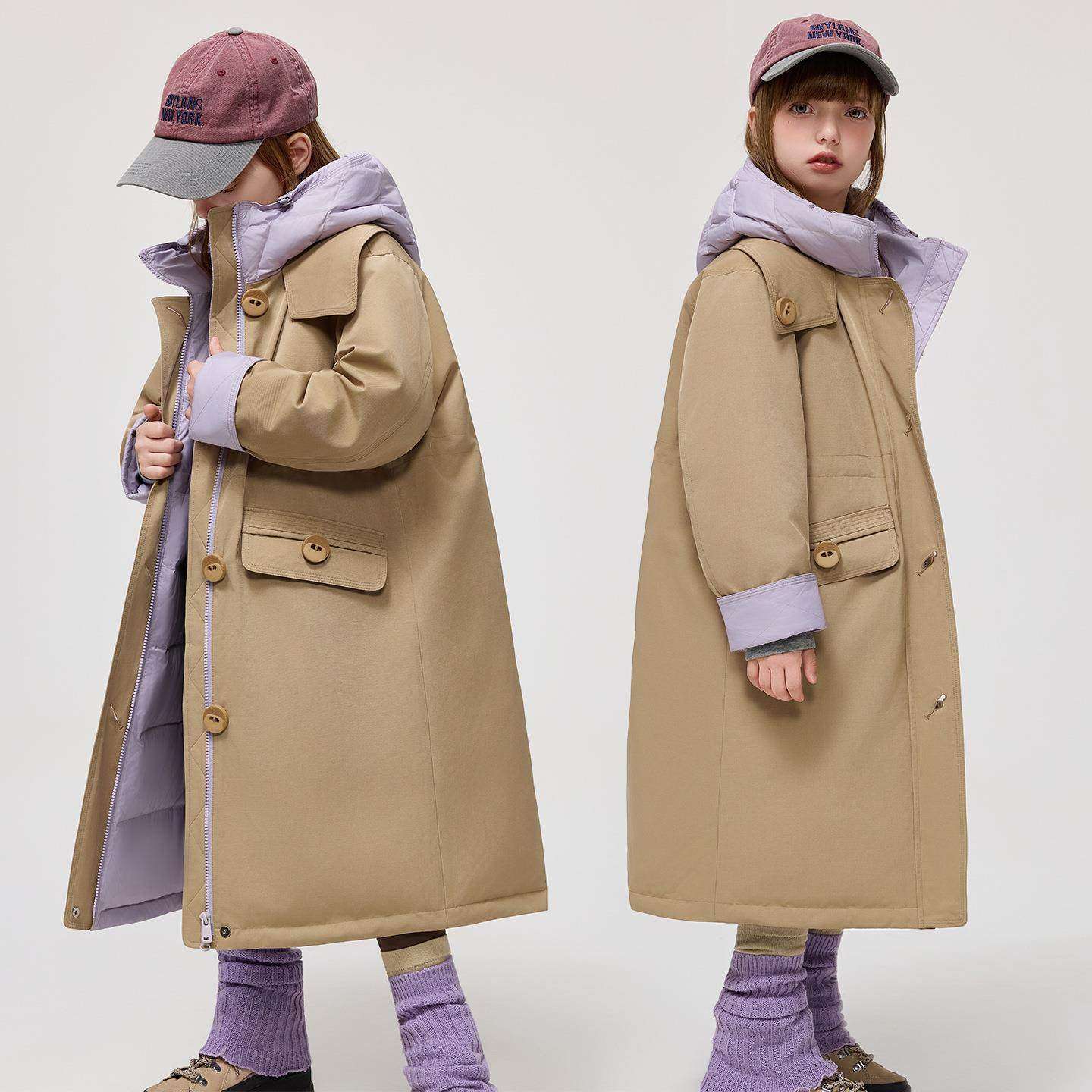 NextMaxM儿童羽绒服2025冬季新款男女童中长款加厚两面穿洋气外套,童装/婴儿装/亲子装,羽绒服,淘宝优惠券,粉丝福利购,淘宝优惠卷