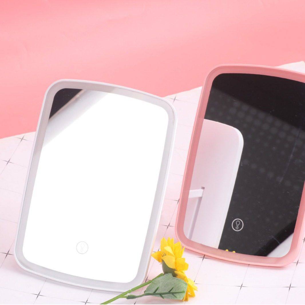 跨境新款亚马逊led支架化妆镜桌面台式触摸补妆镜带灯智能调节补,家庭/个人清洁工具,随身化妆镜,淘宝优惠券,粉丝福利购,淘宝优惠卷