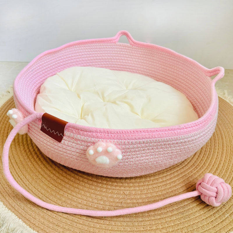 四季通用耐看耐磨冬季睡觉猫咪窝棉线绳宠物可水编织抓猫窝棉麻窝,宠物/宠物食品及用品,狗窝/屋/帐篷/沙发,淘宝优惠券,粉丝福利购,淘宝优惠卷