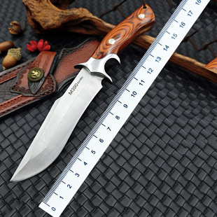 跨境热销破将M390户外一体钢高硬度锋利直刀水果刀便携防身露营