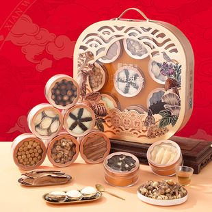 鲜物道山珍菌菇干货礼盒鲍鱼海参鱼胶羊肚菌大礼包年货过年送礼品