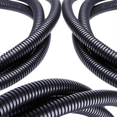 加厚PE塑料波纹管穿线软管PE塑料软管黑色软管电线电缆护套可开口